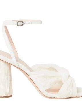 NWOB Loeffler Randall Pleated Sandals (Pearl White)